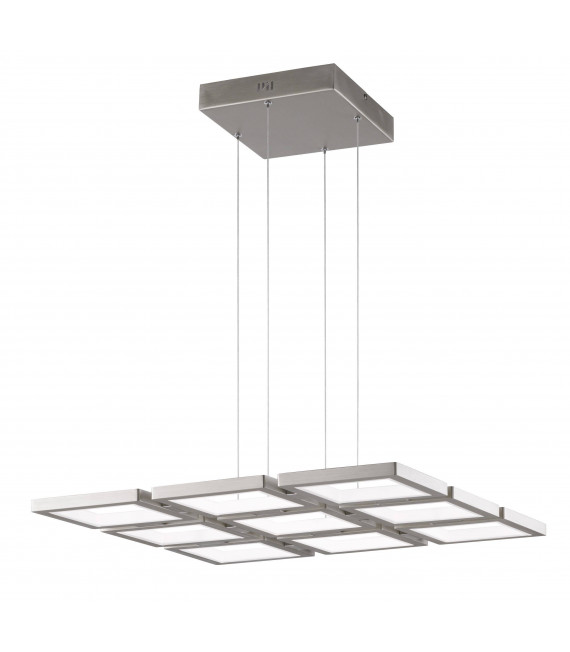 Lampada a sospensione VISO nichel opaco 1 lampadina a LED