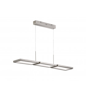 Lampada a sospensione VISO nichel opaco 1 lampadina a LED