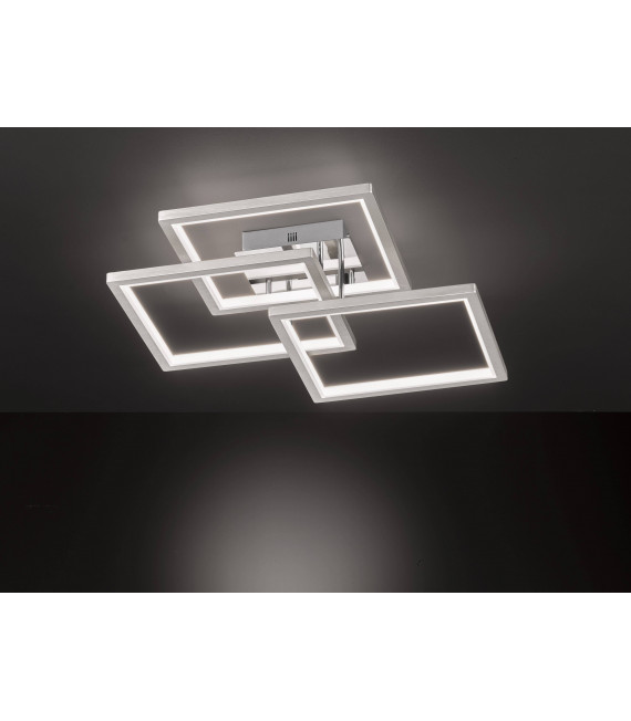 VISO Plafón níquel mate 1 bombilla LED