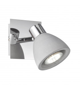 VERIA foco gris 1 bombilla