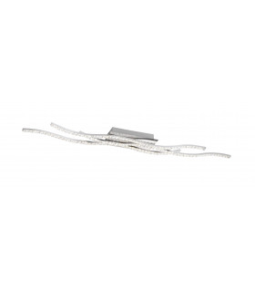 KANSAS Lámpara de techo cromada 1 bombilla LED