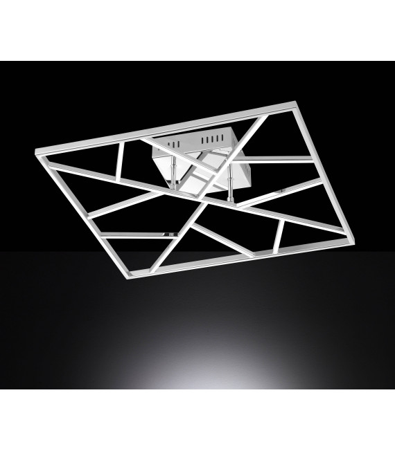 FOX Plafón níquel mate 1 bombilla LED