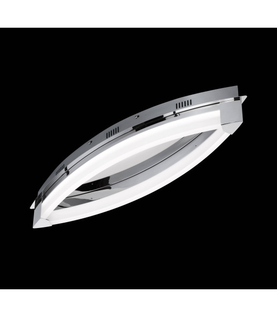 VANNES plafoniera cromata con 1 lampadina a LED
