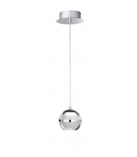 Lampada a sospensione FULTON cromata 1 lampadina a LED