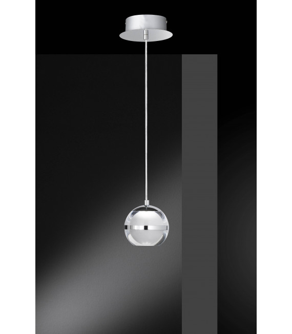 FULTON Chrom Pendelleuchte 1 LED-Lampe