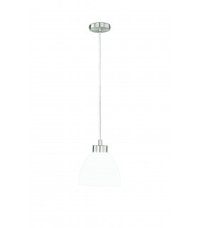 Lampada a sospensione CLARA nichel opaco 1 lampadina