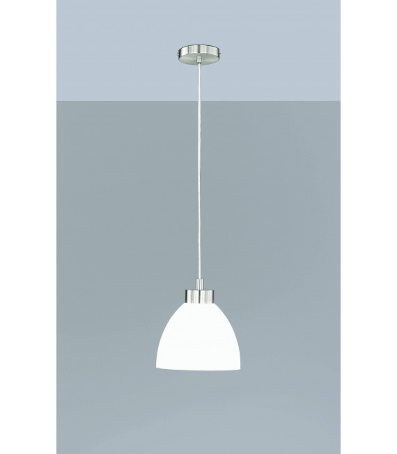 Lampada a sospensione CLARA nichel opaco 1 lampadina