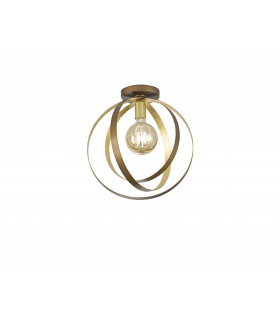 Plafoniera Cordoba marrone chiaro 1 lampadina