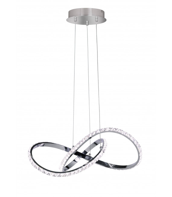 PRISMA Chrom Pendelleuchte 1 LED-Lampe