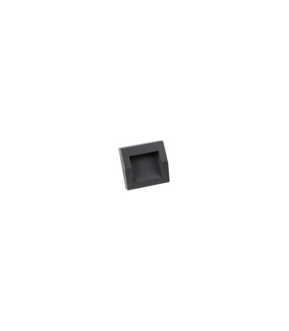 Aplique LED para exterior, aluminio, negro