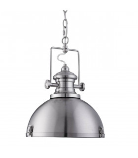 Industrieanhänger aus Satin Silber und Acryl