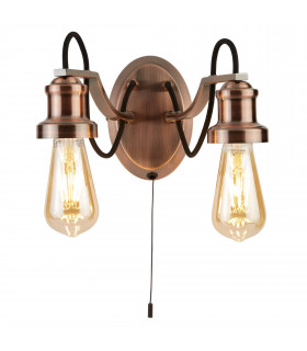 Applique Olivia, cromata, 2 lampadine