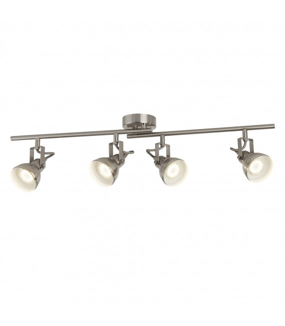 Plafoniera Focus 81 cm in ottone antico, 4 punti