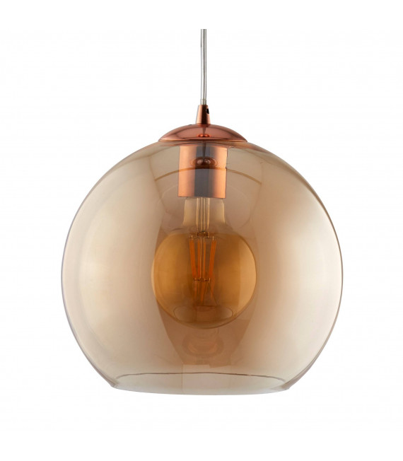 Lampada a sospensione Balls, vetro ambra, 25 cm