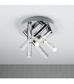 plafonnier ventilateur vintage 2 ampoules e27 max 60w brun patiné