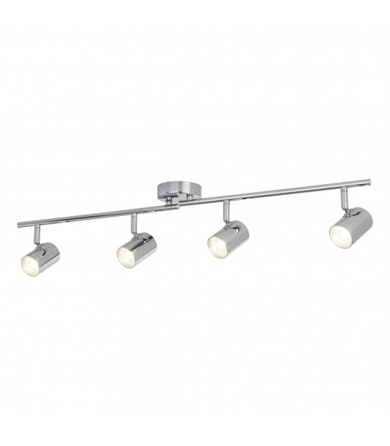 Plafoniera Rollo, cromata, 3 lampadine