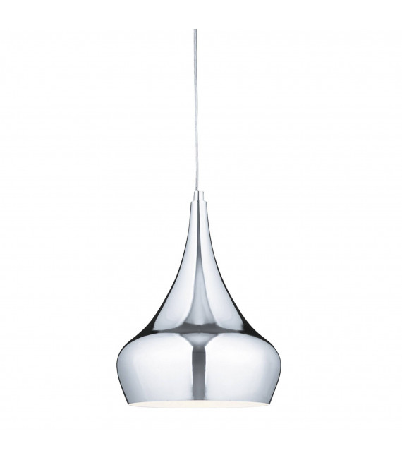 Lampada a sospensione 30 cm Pendenti industriali, cromata