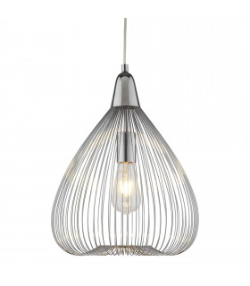 Hängelampe 50 cm Avalon, weißes Rattan