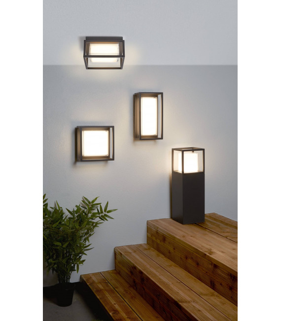 Deckenleuchte 29 cm Außenleuchten aus Aluminium und Polycarbonat