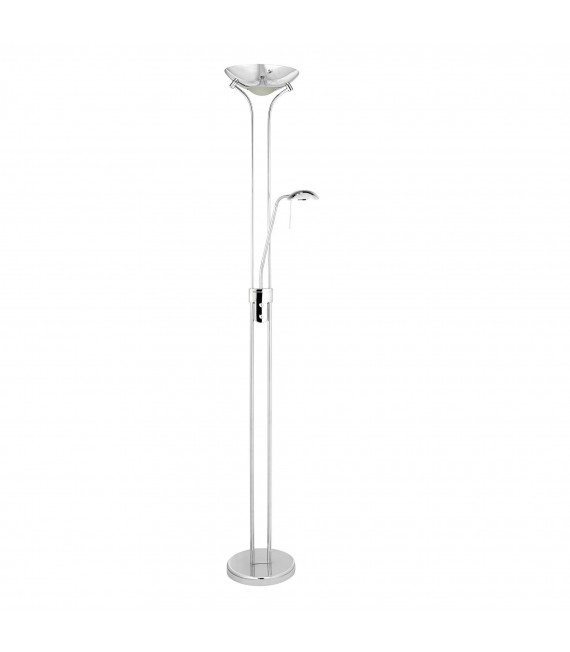 Mutter & Kind Stehleuchte, aus antikem Messing und Glas, LED