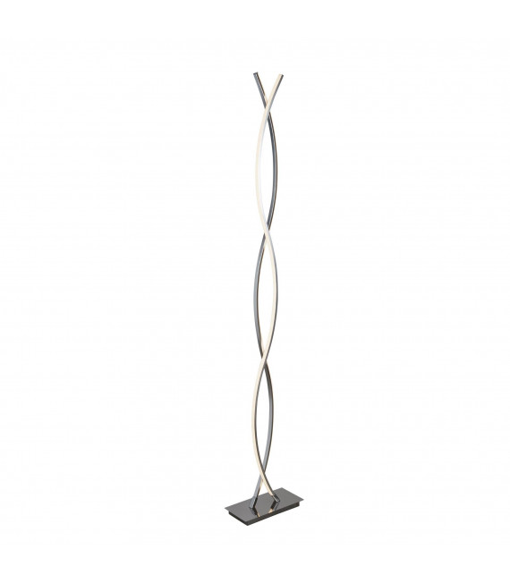 Lampada Platt, cromata e policarbonato