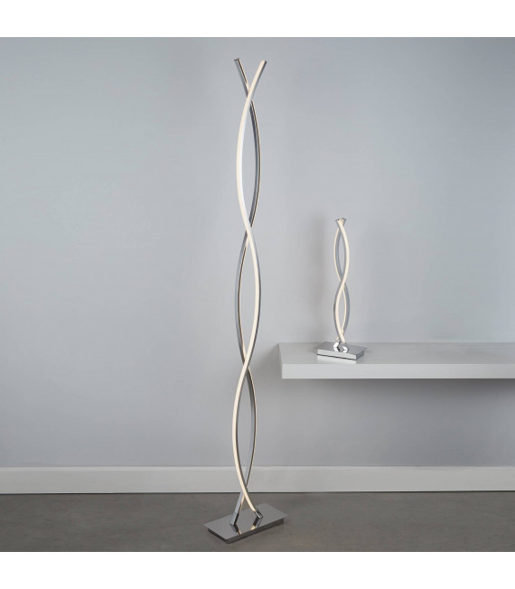 Plattlampe, Chrom und Polycarbonat