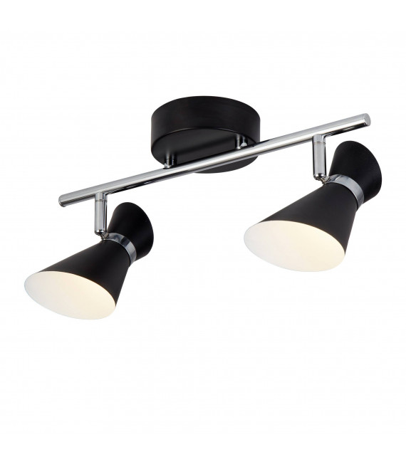 Diablo bar, nero e oro, 2 lampadine