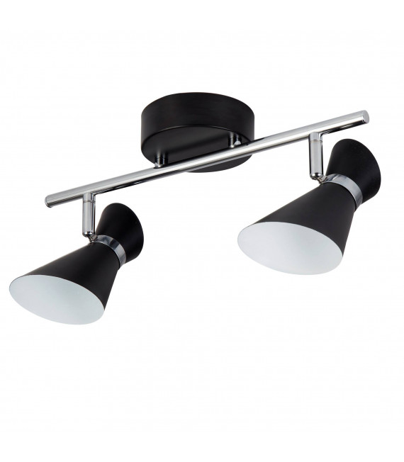 Barre Diablo, noir et or, 2 ampoules