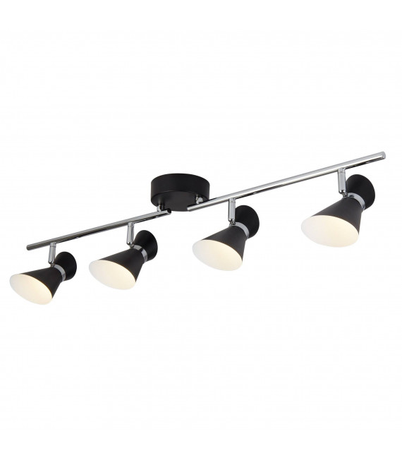 Diablo bar, nero e oro, 4 lampadine
