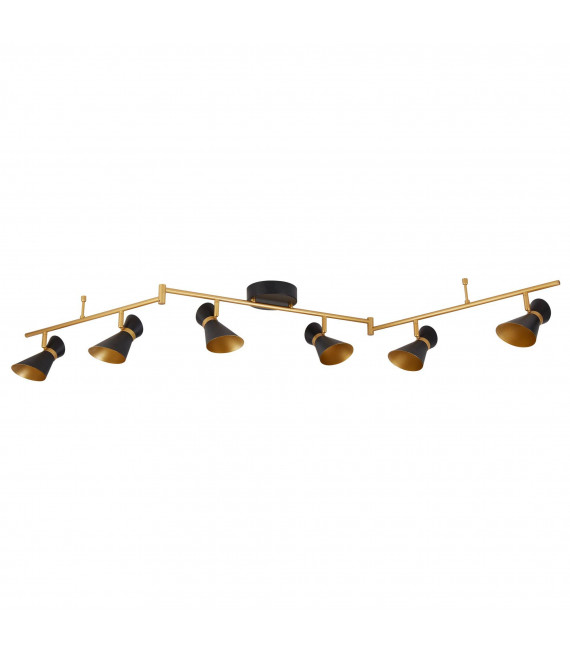 Diablo bar, nero e oro, 4 lampadine