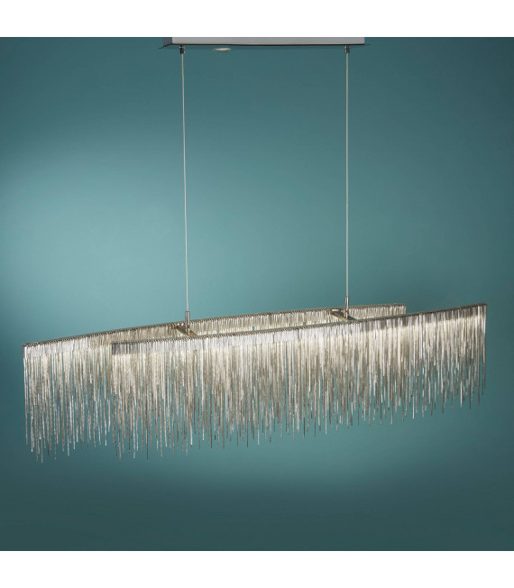 Lampada da parete Memphis, argento satinato