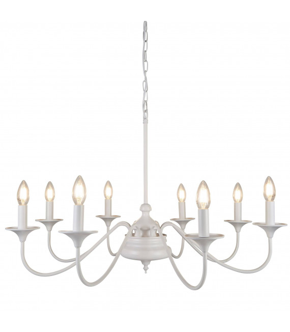 Lampada a sospensione elisabettiana, nera, 8 lampadine