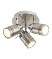 plafonnier ventilateur vintage 2 ampoules e27 max 60w brun patiné