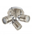 Plafonnier Samson, laiton antique, 3 ampoules