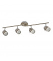 plafonnier ventilateur vintage 2 ampoules e27 max 60w brun patiné