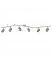 plafonnier ventilateur vintage 2 ampoules e27 max 60w brun patiné