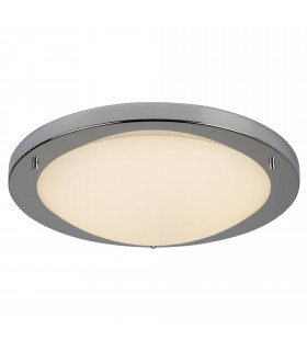 Deckenleuchte 31 cm Led Flush, aus Chrom und Glas
