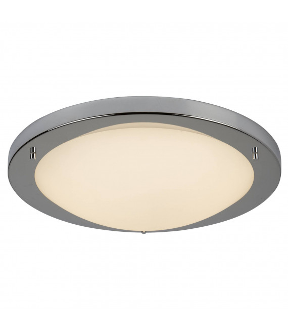 Deckenleuchte 31 cm Led Flush, aus Chrom und Glas
