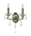 plafonnier ventilateur vintage 2 ampoules e27 max 60w brun patiné