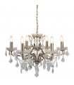 Applique Paris, laiton antique et cristal, 2 ampoules