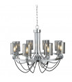 plafonnier ventilateur vintage 2 ampoules e27 max 60w brun patiné