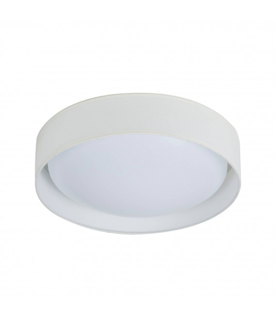 Moderne runde Deckenleuchte, Polycarbonat, grau