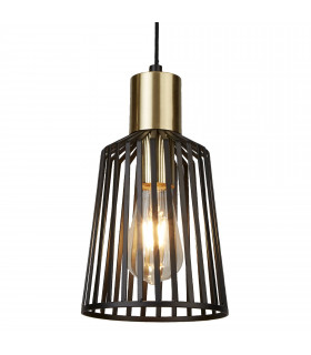 Vogelkäfig Pendelleuchte, schwarz, 30 cm