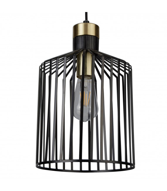 Lámpara colgante Bird Cage, negra, 16 cm