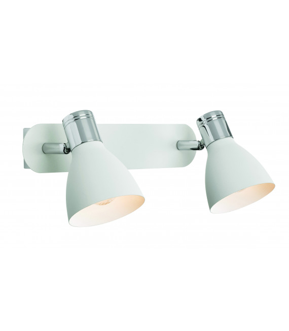 HUSEBY applique cromata 2 lampadine