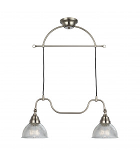 ÅSNEN ceiling light in steel 2 bulbs
