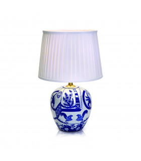 GÖTEBORG table lamp blue 1 bulb