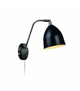 FREDRIKSHAMN applique nero 1 lampadina