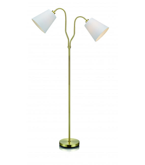 MODENA Floor lamp Brass 2 bulbs