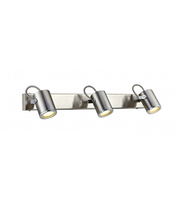 LUX 3-Licht Stahl Badezimmer Wandleuchte